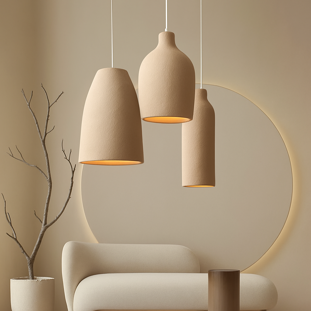 Lustre LED Wabi Sabi Ciment Design