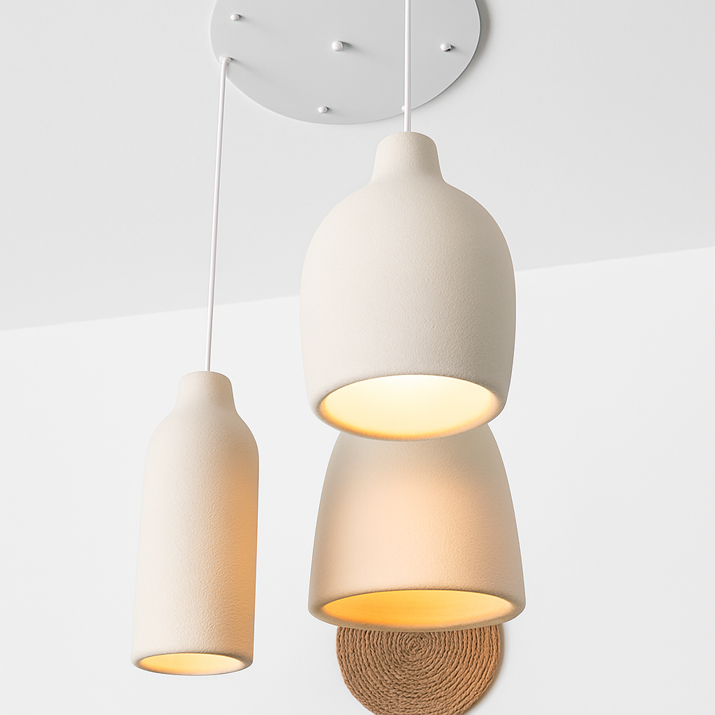 Lustre LED Wabi Sabi Ciment Design