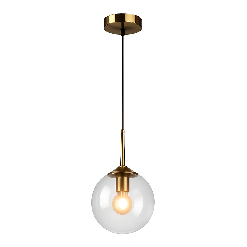 Lustre Moderne Verre Transparent IWP