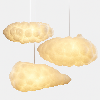 Lustre Nuage LED Moderne Blanc - Suspension Design Art Déco