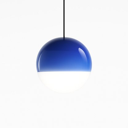 Lustre LED Verre Dégradé Style Nordique Moderne