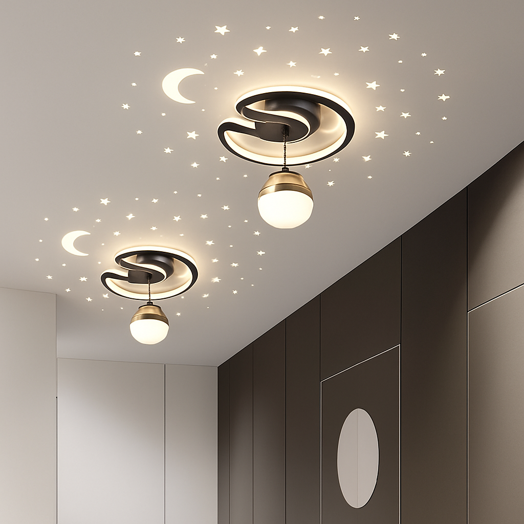 Lustre LED Scandinave Ciel Étoilé Dimmable
