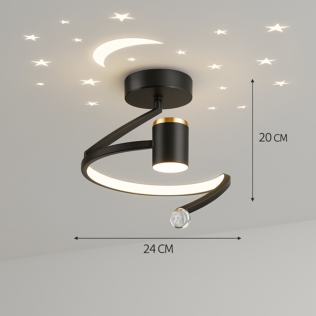 Lustre LED Scandinave Ciel Étoilé Dimmable