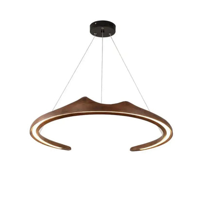 Lustre anneau bois | Noyera