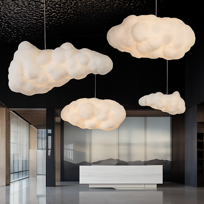 Lustre Nuage LED Blanc pour Chambre d'Enfant