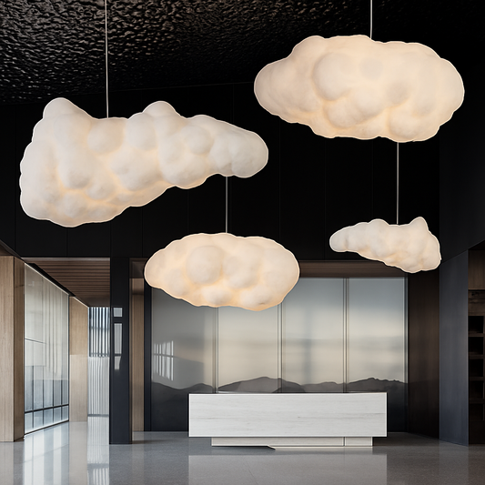 Lustre Nuage LED Blanc pour Chambre d'Enfant