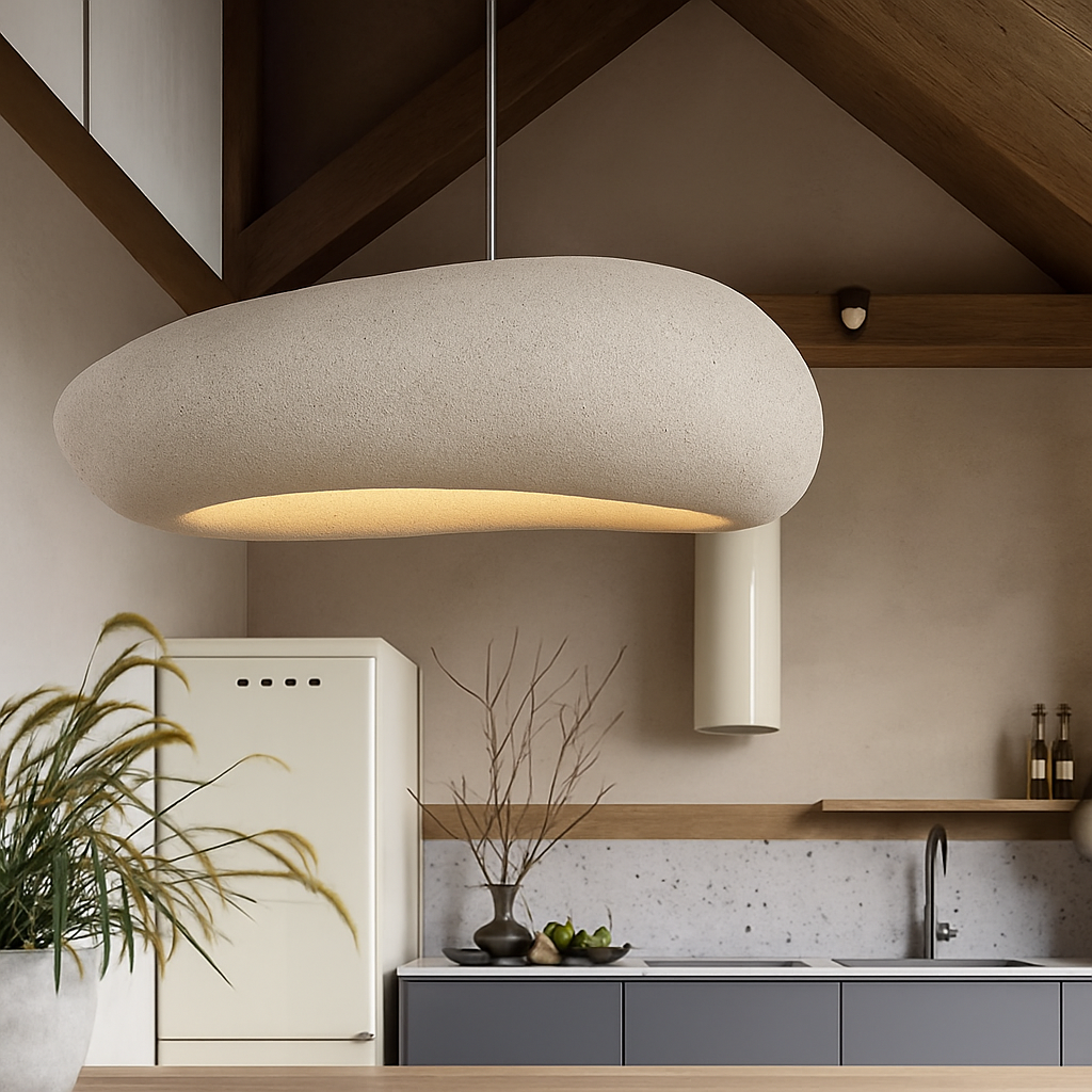 Lustre Japonais Wabi Sabi LED - Suspension Moderne