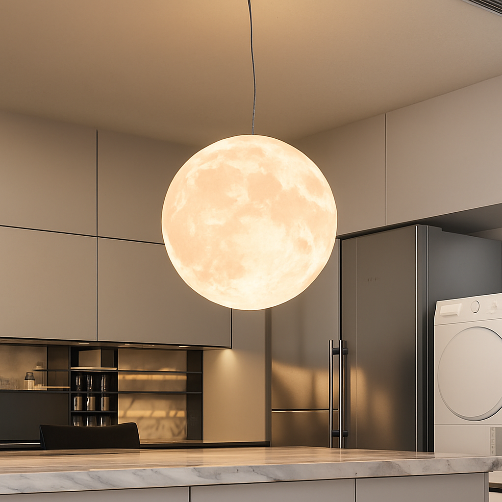 Lustre Suspension LED Pleine Lune Sandyha Moderne