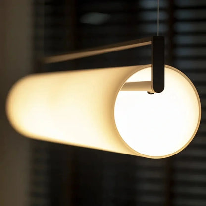 Lustre cylindre opalin | Aethel Lumina
