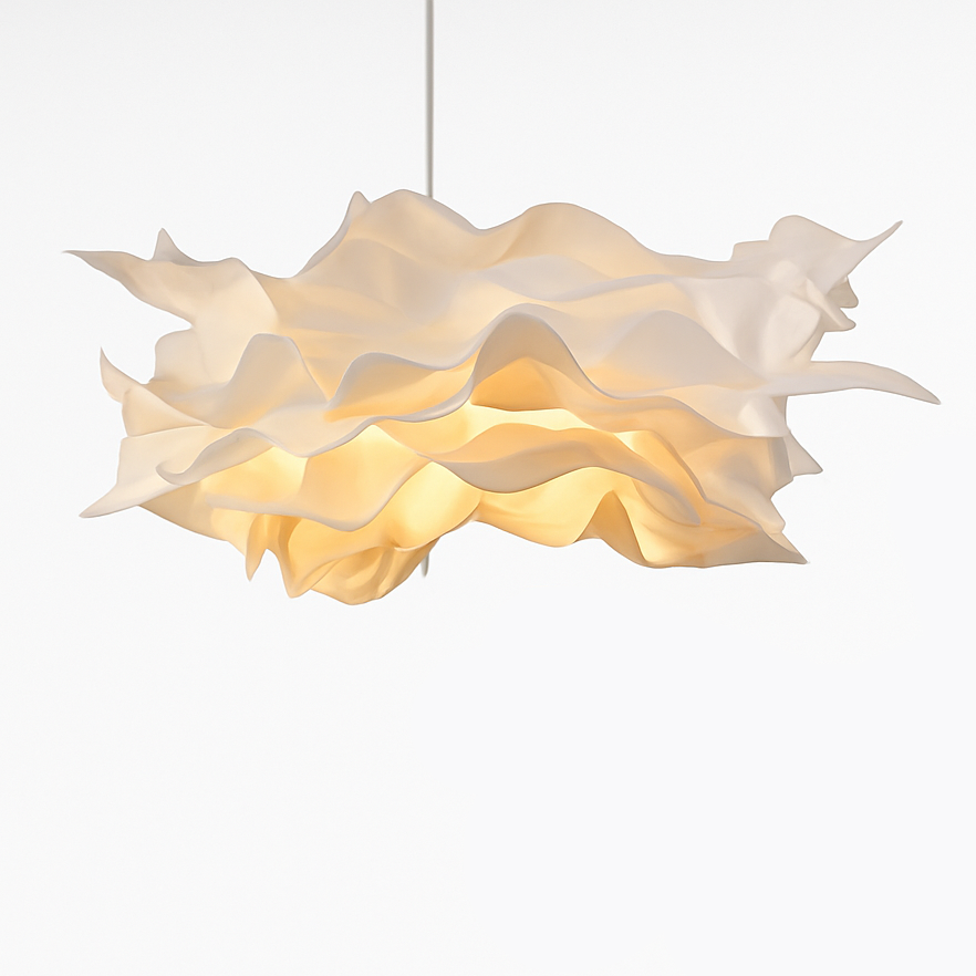 Lustre Design Papier Blanc Forme Florale