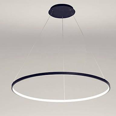 Lustre LED Cercle Design 80cm Noir ou Blanc